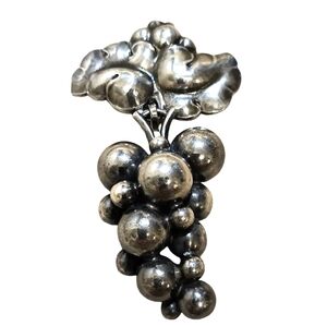 vintage sterling silver brooch in the iconic "Moonlight Grapes" 217 B